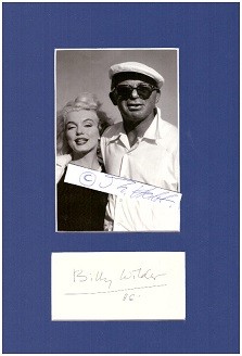 BILLY WILDER (1906-2002) österreichisch-amerikanischer Drehbuchautor, Filmregisseur und Filmproduzent, der nach seiner Emigration die US-amerikanische Staatsbürgerschaft annahm