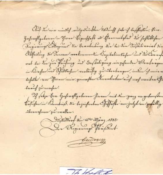 ADOLPH VON SPIEGEL-BORLINGHAUSEN (1792-1852) zunächst Offizier im Dienst des Königreichs Westphalen und später Preußens und preußischer Beamter. Von Spiegel war 1803/04 Fähnrich im Dienst des Fürstentums Waldeck. Danach besuchte er das Lyzeum in Kassel und wurde 1808 erster Page am Hofe des Königs von Westphalen, Jérôme Bonaparte. Später trat er in den Militärdienst des Königreichs ein. Er war 1810 Premierleutnant im 2. Westphälischen Husaren-Regiment und 1811 beim Garde-Chevaux-legers-Regiment. Er machte 1812 den Feldzug nach Russland mit und wurde 1813 zum Rittmeister befördert. 1814 Chef der 2. Eskadron im 15. Landwehr-Regiment, 1832 Landrat des Kreises Paderborn. Er wechselte bereits 1834 als Vizepräsident an die Regierung in Koblenz. Ab 1837 war er Regierungspräsident in Düsseldorf