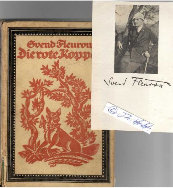 SVEND FLEURON (1874-1966) dänischer Schriftsteller (Tier-Romane) / danish writer