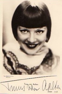 Truus van Aalten (1910-99) niederländische Schauspielerin, in den 1920er und 1930er Jahren eine der populärsten Darstellerinnen des deutschen Films