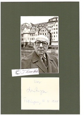 HANS MAYER (1907-2001) Professor Dr., dt. Literaturwissenschaftler, Kritiker, Jurist, Sozial- und Musikwissenschaftler
