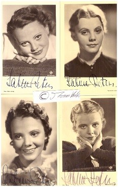SABINE PETERS (1912-82) , deutsche Schauspielerin, verheiratet mit Willi Domgraf -Faßbaender