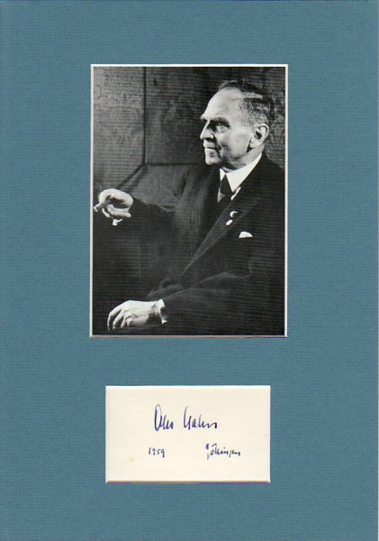 OTTO HAHN (1879-1968) Professor Dr., deutscher Chemiker, Nobelpreis für Chemie 1944, Entdecker zahlreicher Isotope, heute Nuklide genannt, Kernspaltung des Urans