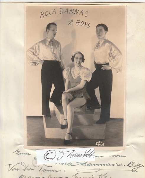 ROLA DANNAS & BOYS (Karola & Alfred Schenk, Daten unbekannt) dt. Varieteekünstler, Artistien