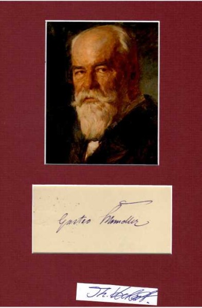 GUSTAV VON SCHMOLLER (Gustav Schmoller, 1836-1917) Professor Dr., deutscher Nationalökonom, Rektor, Haupt der jüngeren Historischen Schule
