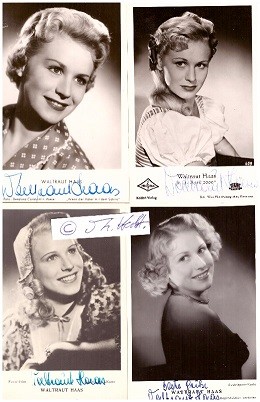 WALTRAUT HAAS (1927-2025) österreichische Schauspielerin und Sängerin, die in zahlreichen musikalischen Unterhaltungs- und Operettenfilmen mitspielte, darunter als Rößlwirtin Im weißen Rößl (1960) mit Peter Alexander als Leopold.