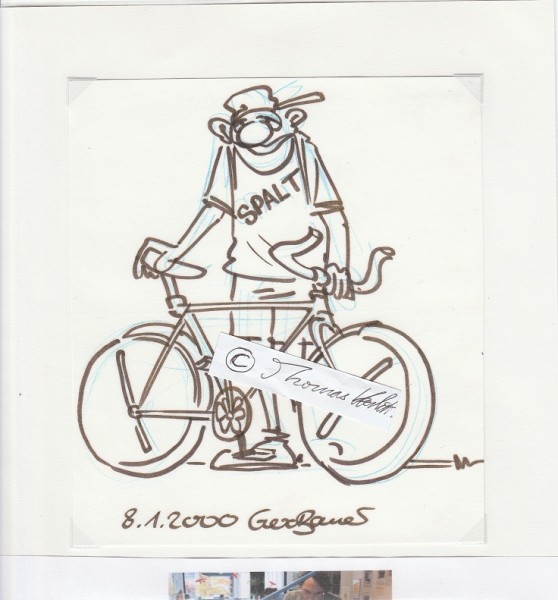 GERD BAUER (1957-2017) deutscher Zeichner, Karikaturist, Cartoonist aus Nürnberg