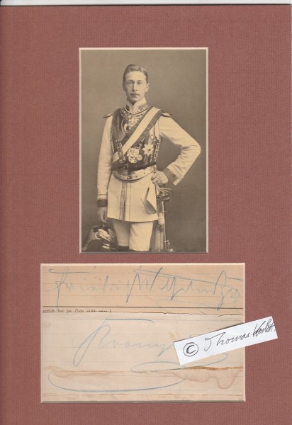 WILHELM II. (1859-1941) , letzter deutscher Kaiser, König von Preussen