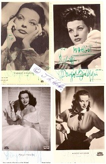 MARGOT HIELSCHER (1919-2017) deutsche Schauspielerin und Sängerin, Ausbildung als Kostümbildnerin und Modedesignerin, im 2. WK mehrfach Tourneen als Sängerin zur Truppenbetreuung. Im Rahmen des Filmfestes München wurde 2019 erstmals ein mit 10.000 Euro dotierter Margot-Hielscher-Preis vergeben..