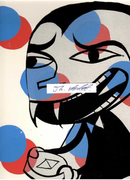 JIM AVIGNON (Christian Reisz, auch Neoangin, ca. 1965) deutscher Pop-Art-Künstler und Musiker, u.a. Performance während der Documenta X, Anfertigung eines Gemäldes mit einer Fläche von 2800 m², das anlässlich der Wiedereröffnungsfeier des Berliner Olympiastadions von 132 Sportlern in das Stadion getragen wurde, ein von ihm bemalter Abschnitt des längsten, erhaltenen Berliner Mauerabschnittes, der East Side Gallery