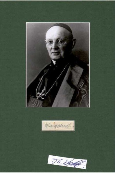 KARL JOSEPH KARDINAL SCHULTE (Karl Joseph Schulte, 1871-1941) von 1910 bis 1920 Bischof von Paderborn und von 1920 bis 1941 Erzbischof von Köln