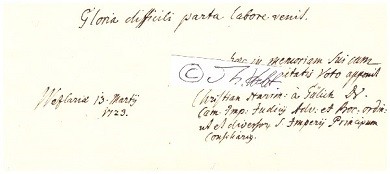 CHRISTIAN HARTMANN VON GÜLICH (Daten unbekannt) Dr.jur., deutscher Jurist / Rechtswissenschaftler, Rechtsanwalt, aus Speyer in Wetzlar