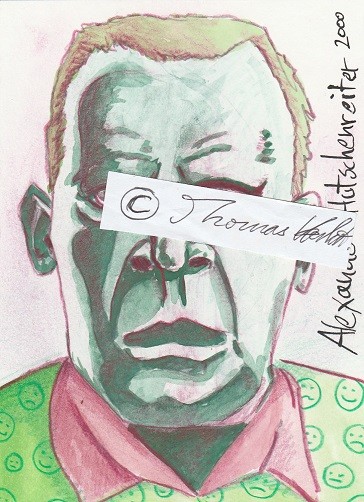 ALEXANDER HUTSCHENREITER (Daten unbekannt) deutscher Zeichner, Karikaturist, Cartoonist, Illustrator, Grafiker