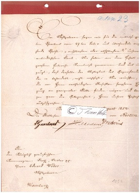 DIE ÄLTESTEN DER KAUFMANNSCHAFT VON BERLIN 1852 - Frédéric Henri Louis Gaertner (* 19. Oktober 1782, † 19. April 1864) Berliner Geschäftsmann aus Magdeburg, Korporationsältester der Berliner Kaufmannschaft und Stadtältester