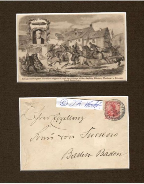 FERDINAND GRAF VON ZEPPELIN (Ferdinand von Zeppelin, 1883-1917) deutscher General und Luftschiffer, Erfinder des nach ihm benannten Luftschiffes