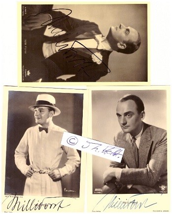 WILLI FORST (auch Willy Forst, 1903-80) österreichischer Schauspieler, Sänger Wiener Lieder, Regisseur und Drehbuchautor
