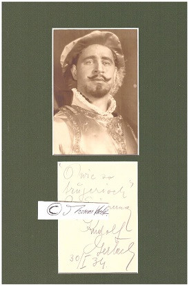 RUDOLF GERLACH ( Orest Rusnak, 1895-1960) ukrainisch-deutscher Opern-, und Konzertsänger in der Stimmlage lyrischer Tenor