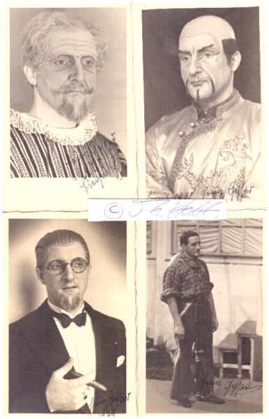 HEINZ GESSER (Geßner ?, Daten unbekannt) deutscher Operettensänger / Opernsänger