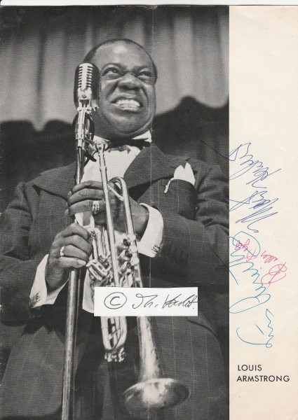 LOUIS ARMSTRONG (1901-71) amerikanischer Jazztrompeter und Sänger & seine ALLSTARS