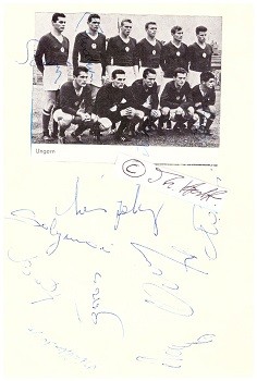 UNGARN Nationalmannschaft 1962