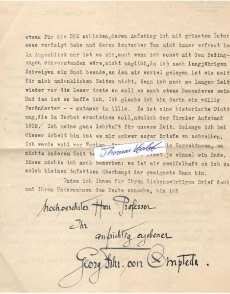 GEORG FREIHERR VON OMPTEDA (Georg von Ompteda,1863-1931) deutscher Schriftsteller, Rittmeister a.D. ,Kammerherr, Übersetzer der ges. Werke (20 Bde.) von Guy de Maupassant