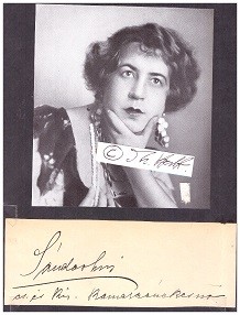 ERZSI SANDOR (1885-1962) ungarische Opernsängerin, Sopran / hungarian soprano