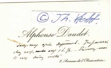 ALPHONSE DAUDET (1840-97) französischer Dichter und Schriftsteller / french poet and writer