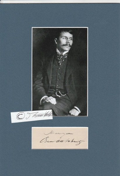 OSCAR A.H. SCHMITZ (1873-1931) deutscher Gesellschaftsschriftsteller und Mitglied der Münchner Bohème, reiste viel mit seinem Schwager Alfred Kubin-Copy