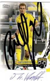 CHAD MARSHALL (1984) US-amerikanischer Fußballspieler / American professional soccer player. During his 16-year career, he played for Columbus Crew and Seattle Sounders FC in Major League Soccer. Regarded as one of the league's greatest players of all time, he was a three-time MLS Defender of the Year Award winner, two-time MLS Cup winner, four-time Supporters' Shield winner, a U.S. Open Cup winner, and was selected to four All-Star teams.
