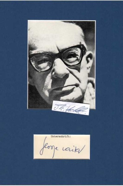 GEORGE SAIKO (1892-1962) österreichischer Schriftsteller und Kunsthistoriker, 1955 Theodor-Körner-Preis, 1959 Preis der Stadt Wien für Literatur, 1962 Großer Österreichischer Staatspreis für Literatur / austrian writer and art historian