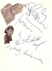 LUDWIG SCHMITZ (1884-1954) Kölner Komiker; KARL MEIXNER (1903-76) österreichischer Schauspieler; KARIN VON DASSEL (1928-2013) dt. Schauspielerin