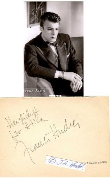 FRANCO ANDREI (1925-2012) italienischer Schauspieler und Tänzer / italian actor, known for Tanz in der Sonne (1954), Requiem for a Secret Agent (1966) and Planet of the Vampires (1965)
