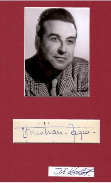 CHRISTIAN-JACQUE (C. Maudet,1904-94) französischer Regisseur, u.a. Fanfan, der Husar (1952), 5 x verheiratet u.a. mit Renee Faure und Martine Carol
