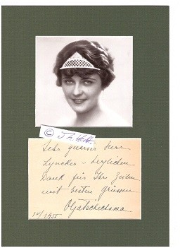 OLGA TSCHECHOWA (eigtl. Olga von Knipper, 1897-1988) russisch-deutsche Schauspielerin, Tochter Ada Tschechowa, Enkelin Vera Tschechowa, Spionin für Geheimdienstchef Lawrenti Beria, Kosmetik-Produzentin