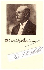 ALARIK BEHM (1871-1944) Professor Dr., schwedischer Zoologe / Swedish zoologist and head of Skansen's natural history department.