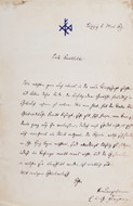 GUSTAV FREYTAG (1816-95) deutscher Schriftsteller, liberale Zeitschrift DIE GRENZBOTEN, Sachsen-Coburg-Gothascher Hofrat, Inbegriff des deutschen Liberalen. 1870/71 nahm er als Berichterstatter im Hauptquartier des preußischen Kronprinzen Friedrich am Deutsch-Französischen Krieg teil. Orden Pour le mérite für Wissenschaften und Künste