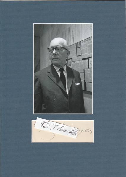 FRITZ USINGER (1895-1982) Dr., deutscher Schriftsteller, Lyriker, Essayist und Übersetzer, 1946 Georg Büchner Preis, Deutsche Akademie für Sprache und Dichtung
