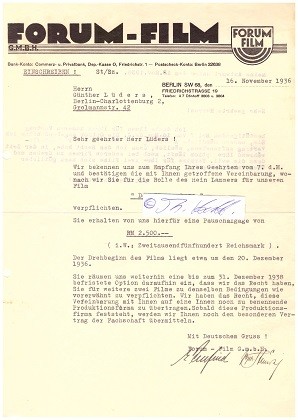 GÜNTHER LÜDERS (1905-75) deutscher Schauspieler und Regisseur