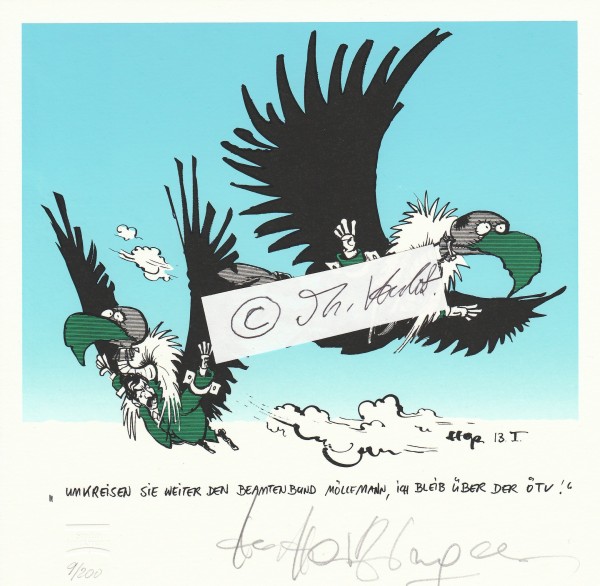 HORST HAITZINGER (1939) deutscher Zeichner, Karikaturist