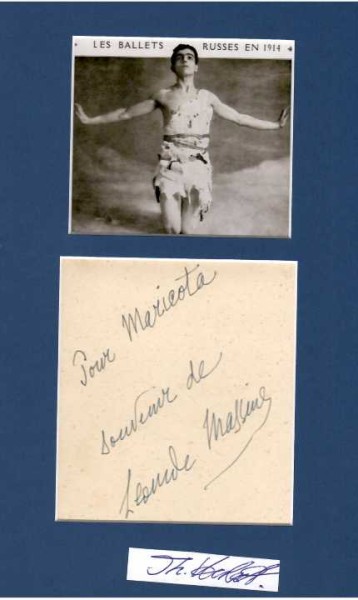 LEONIDE MASSINE (Leonid Fjodorowitsch Mjasin, 1895-1975) russischer Tänzer und Choreograf / russian dancer and choreographer. Im Jahr 1914 tanzte er zum ersten Mal für Diaghilevs Ballets Russes, nach seiner ersten Choreografie für Ballets Russes 1915 war er bis 1921 wichtigster Choreograf der Kompanie. Im Jahr 1926 wanderte er nach Amerika aus. Ab 1932 arbeitete er viele Jahre für die Ballets Russes de Monte Carlo, deren Künstlerischer Leiter er ab 1933 wurde.
