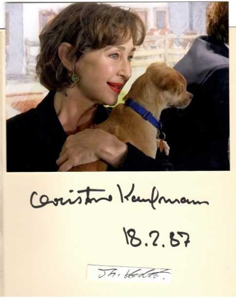 CHRISTINE KAUFMANN (1945-2017) österreichisch-deutsche Schauspielerin und Autorin