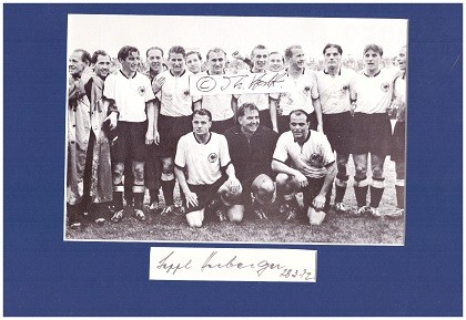 SEPP HERBERGER (Seppl/Josef Herberger, 1897-1977) deutscher Fußballspieler und -trainer, Reichstrainer und Bundestrainer, Weltmeisterschaft 1954