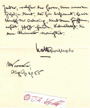 WALTER VON MOLO (Walter Ritter von Molo, 1880-1958) dteutscher Schriftsteller, 1919 Gründungsmitglied des deutschen PEN, 1928-30 Präsident der Preußischen Dichter-Akademie