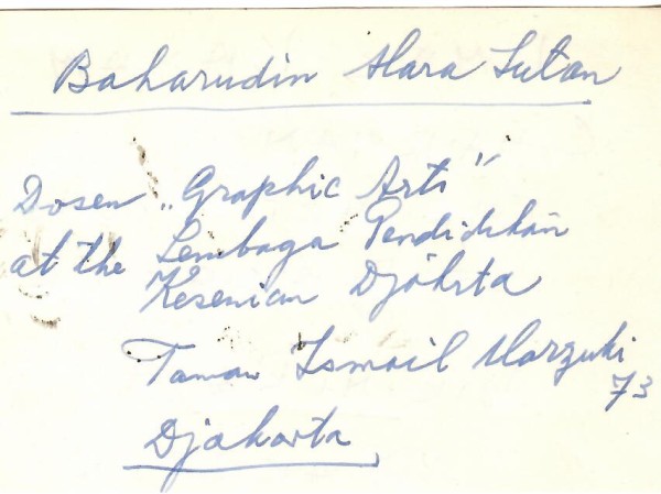 UMAR KAYAM (1932-2002) indonesischer Schriftsteller und Medienmanager / indonesian writer. Professor an der Gadjah-Mada-Universität in Yogyakarta, wo er das erste indonesische Campustheater eröffnete.