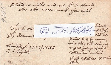 JOHANN ANDREAS WALTHER (1670-1742) deutscher Theologe
