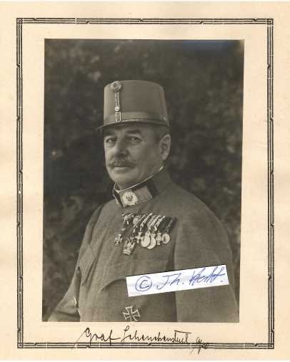 VICTOR VON SCHEUCHENSTUEL (Victor Graf von Scheuchenstuel, 1857-1938) österreichischer Heerführer, k.u.k. Generaloberst, Befehlshaber der 11. k. u. k. Armee im Ersten Weltkrieg