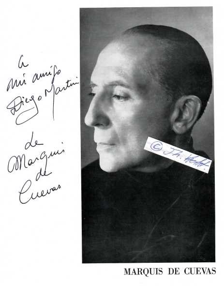 JORGE CUEVAS BARTHOLIN (1885-1961) MARQUIS DE CUEVAS, chilenischer Tänzer und Choreograph / Chilean-born ballet impresario and choreographer who was best known for the Grand Ballet du Marquis de Cuevas that he formed in 1944