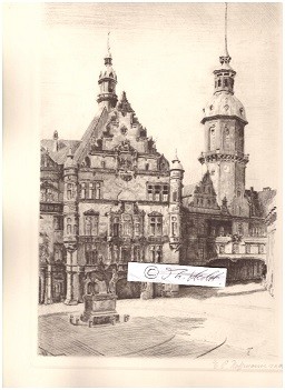 E.P. HOFFMANN (Daten unbekannt) deutscher Maler, Grafiker, Radierer