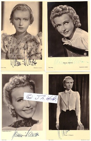 KARIN HARDT (1910-92) deutsche Schauspielerin, 1933 mit dem Regisseur Erich Waschneck verheiratet, später mit Rolf von Goth, 1983 Filmband in Gold