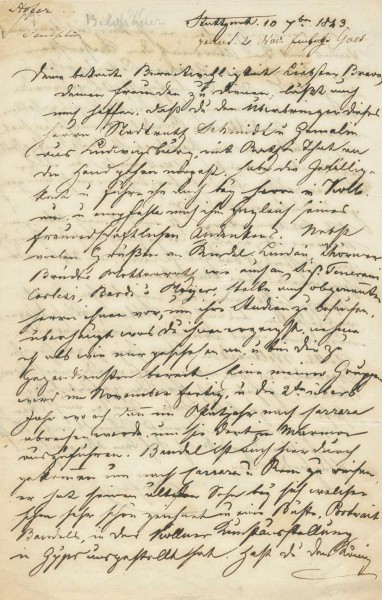 LUDWIG VON HOFER (1801-87) deutscher Bildhauer, arbeitete die ersten 5 Jahre in Thorvaldsens Werkstatt in Rom/Italien, in Stuttgart u.a. Stuttgarter Schlossgarten sowie königliches Landhauses Schloss Rosenstein